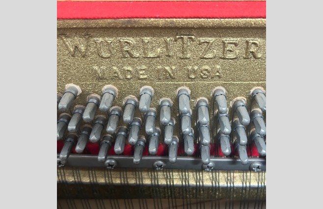 Wurlitzer Satin Mahogany Upright Piano, Used - All Inclusive Premium Package (SN:06622) - Image 7